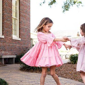 Well Dressed Wolf Pink Coral Julia Dress - Size 6